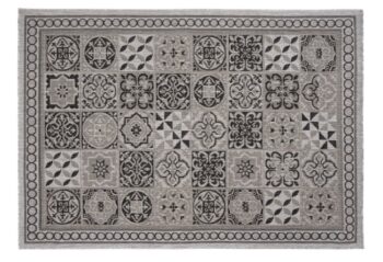 Moderný vzorovaný koberec v sivej farbe Melissa Šírka: 140 cm | Dĺžka: 200 cm
