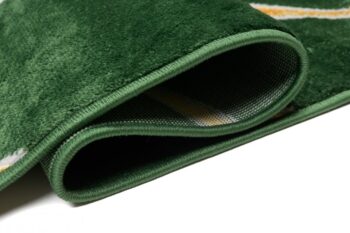 Moderný zelený koberec s jedinečným zlatým vzorom Šírka: 160 cm | Dĺžka: 220 cm