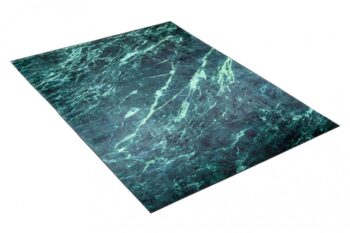 Moderný zelený koberec s mramorovým vzorom Šírka: 80 cm | Dĺžka: 200 cm