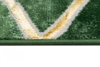 Moderný zelený koberec s originálnym geometrickým vzorom Šírka: 140 cm | Dĺžka: 200 cm