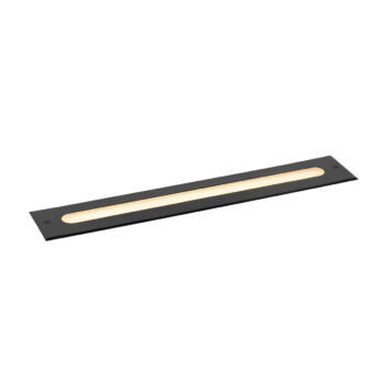 Moderný zemný reflektor čierny 50 cm vrátane LED IP65 - Eline