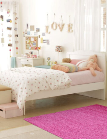 Mono Carpet, Kusový koberec Efor Shaggy 7182 Pink, 60x115, ružová, obývacia izba