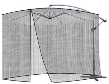 Moskytiéra na záhradný slnečník 3,5m - čierna