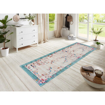 Mujkoberec Original, Kusový koberec Mujkoberec Original Amira 105080 Beige Creme Mint, 80x150, modrá, viacfarebná, obývacia izba