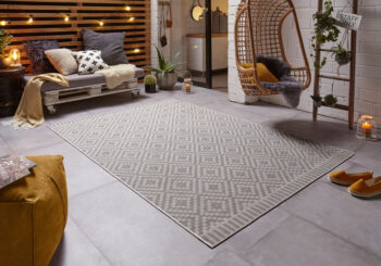 Mujkoberec Original, Kusový koberec Mujkoberec Original Mia 103523 Grey Creme – na von aj na doma, 200x290, šedá, chodba / predsieň