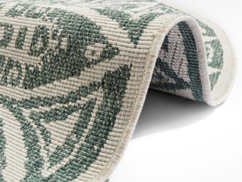 Mujkoberec Original, Kusový koberec Mujkoberec Original Nora 104163 Green Creme kruh – na von aj na doma, 140x140 (priemer) kruh, zelená, chodba / predsieň