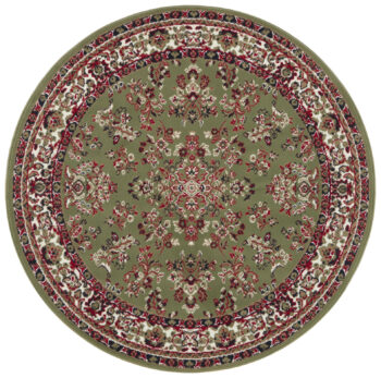 Mujkoberec Original, Kusový koberec Mujkoberec Original Oriental 104354 kruh, 140x140 (priemer) kruh, zelená, chodba / predsieň