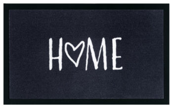 Mujkoberec Original, Protišmyková rohožka Home 104503 Anthracite / Cream – na von aj na doma, 45x75, čierna, chodba / predsieň