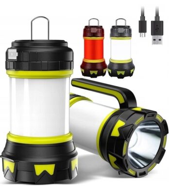 Multifunkčná kempingová LED lampa, baterka