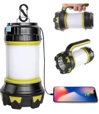 Multifunkčná kempingová LED lampa, baterka