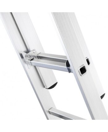 Multifunkčný hliníkový rebrík, 3 x 8 priečok a nosnosť 150 kg