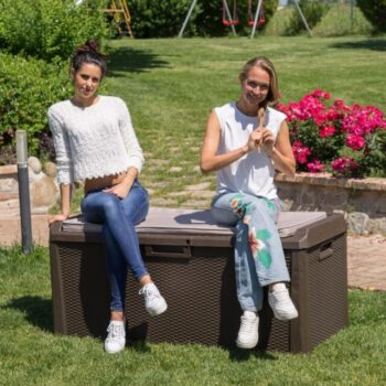 Multifunkčný úložný box Santorini Plus hnedá, 560 l