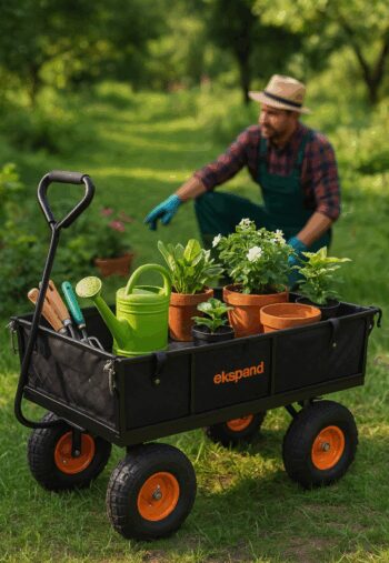 Multifunkčný záhradný vozík 3v1 s nosnosťou 200 kg