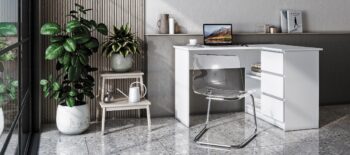 Základom každej detskej, študentskej izby či pracovne je správne zvolený PC stolík. Stavte na kvalitu, praktickosť a priestrannosť a zaobstarajte si rohový PC stolík AFORS. Je vyrobený v univerzálnom bielom prevedení, vďaka čomu ho viete krásne kombinovať s akýmkoľvek zariadením interiéru. Afors…