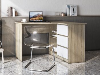 Základom každej detskej, študentskej izby či pracovne je správne zvolený PC stolík. Stavte na kvalitu, praktickosť a priestrannosť a zaobstarajte si rohový PC stolík AFORS. Je vyrobený v nadčasovom prevedení dub sonoma v kombinácii s bielou, vďaka čomu ho viete krásne kombinovať s akýmkoľvek…