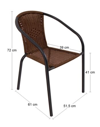 Praktický kovový stôl JUPITER 60 je vhodný na balkón, terasu či do záhrady. Konštrukcia stola je z kovových trubiek 24 x 0,8 mm čiernej farby a odkladacia plocha z výstuženého skla hrúbky 5 mm. Je vhodný pre pohodlné sedenie štyroch osôb. Povrchová úprava je odolná voči vonkajším vplyvom počasia…