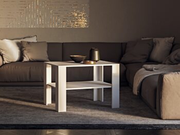 Nezameniteľnou súčasťou každého, či už moderného alebo klasického interiéru je konferenčný stolík. Oživením a skvelým doplnkom do Vašej obývačky bude konferenčný stolík LERUM. Priestranná horná doska Vám poskytne dostatok miesta na odloženie šálky kávy, pochutiny alebo dekorácie. Pod ňou sa…