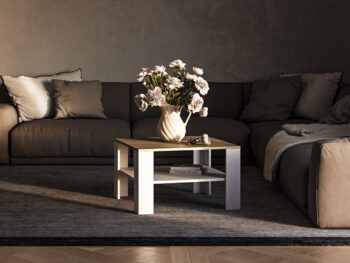 Neodmysliteľnou súčasťou každého, či už moderného alebo klasického interiéru je konferenčný stolík. Oživením a skvelým doplnkom do Vašej obývačky bude konferenčný stolík LUND. Priestranná horná doska Vám poskytne dostatok miesta na odloženie šálky kávy, pochutiny alebo dekorácie. Pod ňou sa…