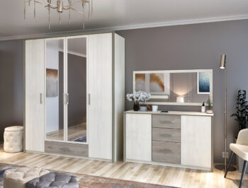 Dvojdverovú komodu so zásuvkami SALERNES CH-1360 si budete pochvaľovať. Jej rozmery sú (ŠxHxV): 136x46x82 cm. Moderný dizajn nábytku Salernes dokonale vylepší akýkoľvek interiér a kombinácia farieb pino aurelio a madagaskar/nelson vizuálne rozšíri priestor a presvetlí ho. Na jeho výrobu…