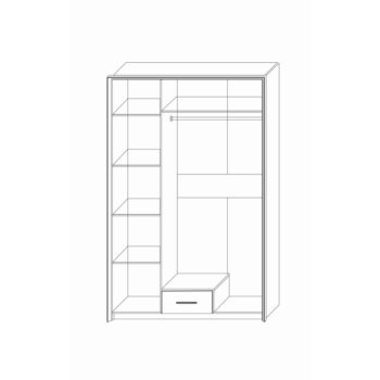 Trojdverovú šatníkovú skriňu so zrkadlom SALERNES W-3D si budete pochvaľovať. Jej rozmery sú (ŠxHxV): 136x57,5x212 cm. Moderný dizajn nábytku Salernes dokonale vylepší akýkoľvek interiér a kombinácia farieb pino aurelio a madagaskar/nelson vizuálne rozšíri priestor a presvetlí ho. Na jeho…