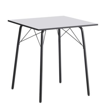 Jedálenský stôl Nalak Typ 1 70 v elegantnej kombinácii bielej a čiernej farby je ideálnym doplnkom pre moderné interiéry. Tento stôl, vyrobený z kvalitného MDF materiálu a kovu, ponúka nielen štýlový vzhľad, ale aj praktickosť a odolnosť. S rozmermi 70 x 70 x 75 cm je vhodný pre…
