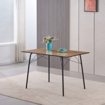 Jedálenský stôl Nalak Typ 2 je ideálnym riešením pre moderné interiéry, kde sa kladie dôraz na štýl a funkčnosť. S rozmermi 120x75 cm ponúka dostatok priestoru pre pohodlné stolovanie až štyroch osôb. Jeho elegantný vzhľad v kombinácii farieb dub artisan a čierna dodáva…