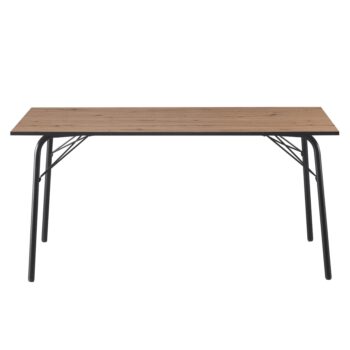 Jedálenský stôl Nalak Typ 3 s rozmermi 160x80 cm je ideálnym riešením pre moderné interiéry, kde sa kladie dôraz na štýlovosť a funkčnosť. Tento stôl vyniká svojím elegantným dizajnom, ktorý kombinuje prírodný vzhľad dubu artisan s kontrastnou čiernou farbou. Je vyrobený…