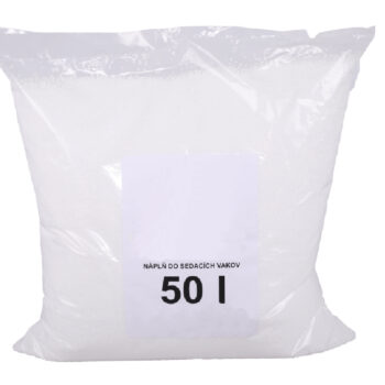 Naplňte svoj sedací vak mäkučkými guličkami EPS 50. Vyrobené sú z polystyrénu v bielej farbe. Objem balíka je 50 l. Táto náplň do sedacích vakov je zdraviu nezávadná a vhodná aj pre alergikov či deti. Guličky majú pravidelný tvar a sú vzdušné. Každému sedí rôzna tvrdosť, tuhosť vaku si viete…