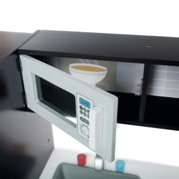 KONDELA Natini detská kuchynka svetlosivá / tmavosivá – Obrázok 5