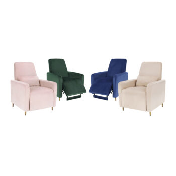 Relaxačné kreslo Nauro v elegantnej modrej farbe (Velvet) so zlatými detailmi je ideálnym doplnkom pre váš interiér. Toto kreslo od značky KONDELA kombinuje moderný vzhľad s praktickými funkciami, ktoré ocení každý milovník pohodlia a štýlu.