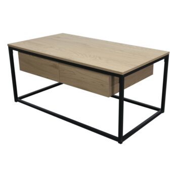 Konferenčný stolík Navaro Typ 1 v elegantnej kombinácii čiernej a dubu je ideálnym doplnkom pre moderné interiéry. Tento štýlový kus nábytku od značky KONDELA ponúka nielen estetický vzhľad, ale aj praktickosť a funkčnosť.