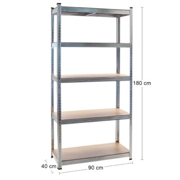 Kovový policový regál NB-RMG175 s MDF policami bude perfektným vybavením skladov, archívov, obchodov, kancelárií alebo kontajnerov. Praktických päť políc regálu je prispôsobených na uskladnenie tovaru v obaloch, v nádobách alebo samostatných krabiciach. Základnou vlastnosťou regálu je ľahká…