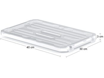 NABBI NCP16 plastové veko na úložný box priehľadná – Obrázok 2