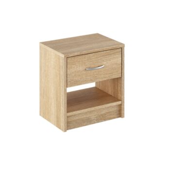 Elegantný nočný stolík NEA 2 NEW je praktický a štýlový doplnok do každej spálne. Jeho jednoduchý, no moderný dizajn dokonale zadpadne do rôznych interiérov. Vyrobený je z laminovanej DTD v prevedení dub artisan. Disponuje jedným šuplíkom s úchytkou…