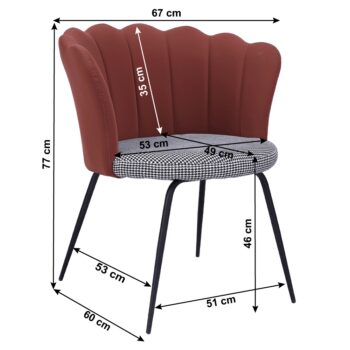 Predstavujeme vám dizajnové kreslo Nelin, ktoré je ideálnym doplnkom pre váš interiér. Toto klasické kreslo vyniká svojím moderným vzhľadom a ponúka farebné prevedenie v kombinácii čiernobielej, hnedej a čiernej farby. Jeho elegantný dizajn sa hodí do rôznych typov interiérov, či už preferujete…
