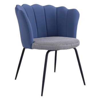 Dizajnové kreslo Nelin je skvelou voľbou pre tých, ktorí hľadajú moderný a štýlový doplnok do svojho interiéru. Toto klasické kreslo vyniká svojím elegantným vzhľadom, ktorý kombinuje čiernobielu, modrú a čiernu farbu. Je vyrobené z kvalitných materiálov ako látka, ekokoža a kov, čo zaručuje…