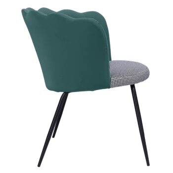 Dizajnové kreslo Nelin v kombinácii čiernobielej, zelenej a čiernej farby je ideálnym doplnkom pre moderný interiér. Toto klasické kreslo od značky KONDELA ponúka nielen estetický vzhľad, ale aj pohodlie a funkčnosť. Jeho jednoduchá montáž umožňuje rýchle zostavenie bez zbytočných komplikácií.