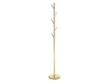 Jednoduchý vešiak je vyrobený z kovu. Okrúhly podstavec zaručuje jeho stabilitu.Výška 171 cm. Priemer podstavy 28 cm.Dodávame v demontovanom stave.