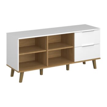 Komoda Nepu 2S/134 v elegantnom prevedení biela/dub kamenný je ideálnym riešením pre tých, ktorí hľadajú moderný a funkčný nábytok do svojho interiéru. Táto komoda od značky KONDELA ponúka praktické úložné priestory v podobe dvoch zásuviek, ktoré sú vhodné na uskladnenie rôznych…