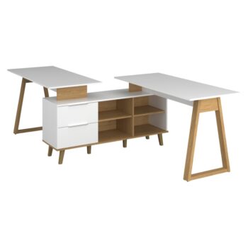 Komoda Nepu 2S/134 v elegantnom prevedení biela/dub kamenný je ideálnym riešením pre tých, ktorí hľadajú moderný a funkčný nábytok do svojho interiéru. Táto komoda od značky KONDELA ponúka praktické úložné priestory v podobe dvoch zásuviek, ktoré sú vhodné na uskladnenie rôznych…