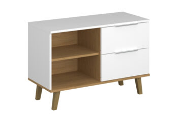 <p>Predstavujeme vám zásuvkovú komodu Nepu 2S/90 v elegantnom farebnom prevedení biela a dub kamenný, ktorá je ideálnym riešením pre váš interiér. Táto moderná komoda od značky KONDELA ponúka praktické úložné priestory v podobe dvoch priestranných zásuviek, ktoré sú vhodné na uskladnenie rôznych…