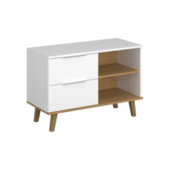 Predstavujeme vám zásuvkovú komodu Nepu 2S/90 v elegantnom farebnom prevedení biela a dub kamenný, ktorá je ideálnym riešením pre váš interiér. Táto moderná komoda od značky KONDELA ponúka praktické úložné priestory v podobe dvoch priestranných zásuviek, ktoré sú vhodné na uskladnenie rôznych…