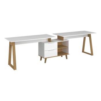 Predstavujeme vám zásuvkovú komodu Nepu 2S/90 v elegantnom farebnom prevedení biela a dub kamenný, ktorá je ideálnym riešením pre váš interiér. Táto moderná komoda od značky KONDELA ponúka praktické úložné priestory v podobe dvoch priestranných zásuviek, ktoré sú vhodné na uskladnenie rôznych…