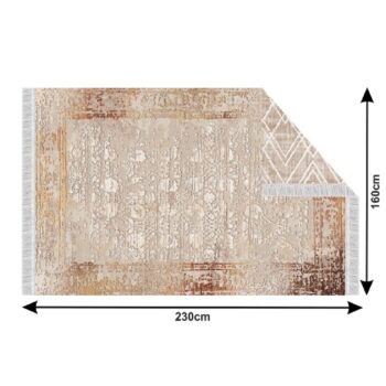 Čo viac zútulní a ohreje Vašu podlahu ak nie koberec? Tento unikátny kúsok, obojstranný koberec NESRIN 160x230 cm sa postará o to, aby ste sa cítili pohodlne a nepociťovali chlad. Okrem funkčnej stránky sa hravo postará aj o tú estetickú. Nádherne rozžiari miestnosť a vnesie do nej štýlovosť…