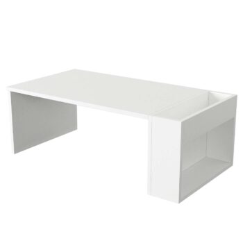 Objavte eleganciu a funkčnosť s konferenčným stolíkom NEW, ktorý je ideálnou voľbou pre vašu obývaciu izbu. Tento štýlový stolík prináša škandinávsky dizajn, ktorý sa hodí do moderných interiérov.Detailné špecifikácieTyp tovaru: Konferenčný stolíkVhodné do miestnosti: Obývacia izbaMateriál: LTD s hrúbkou materiálu 18 mm pre odolnosť a dlhú životnosťRozmery: 95 x 34 x 50 cm, ideálna veľkosť pre rôzne použitieFarba: Biela, ktorá dodáva sviežosť a moderný vzhľadVybavenie: Regálka pre praktické usporiadanie vašich vecíŠtýl: Škandinávsky, ktorý je známy svojou jednoduchosťou a eleganciouTvar: Obdĺžnikový, ktorý sa hodí k rôznym priestorovým usporiadaniamDodatočné informácie: Dodávame v demonte pre jednoduchú prepravu a montážKonferenčný stolík NEW je skvelým doplnkom do vašej obývačky, ktorá kombinuje moderný dizajn s praktickými funkciami. Jeho kvalitný materiál a elegantný vzhľad zaistia, že váš interiér bude vyzerať štýlovo a usporiadane.