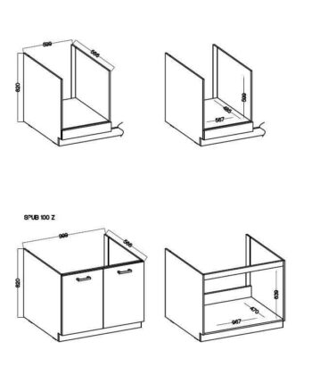 Kuchynská linka NOTI 260 vynikne v každom modernom interiéri a poteší vás nielen štýlovým dizajnom, modernou funkčnosťou, ale aj priaznivou cenou. Kuchynská linka NOTI 260 sa dodáva iba ako zostava, skrinky nepredávame samostatne. Poradie skriniek je možné ľubovoľne meniť.Zostava sa skladá:1x vysoká skriňa na vstavanú chladničku HSKK 60/190 Z - šírka 60 cm1x spodná jednodverová skrinka so zásuvkou U 40 ZPW II - šírka 40 cm1x spodná skrinka na vstavanú rúru HUB 60 ZPW II - šírka 60 cm1x spodná dvojdverová skrinka pod drez SPUB 100 ZPW II - šírka 100 cm1x horná jednodverová skrinka H 40/58 Z - šírka 40 cm1x horná dvojdverová skrinka H 100/58 Z - šírka 100 cm1x pracovná doska biela APL 200-28, hrúbka 2,8 cm, dĺžka 200 cmVlastnosti: korpus: lamino 16 mm, bielahorné dvierka: lamino 16 mm, ABS hranyspodné dvierka: lamino 16 mm, ABS hranyúchytky: plastové 128 mm, striebornézadná doska: HDF 2,5 mm, bielapracovná doska: 28 mm, bieladvierka a šuplíky bez systému tichého dovieraniasúčasťou korpusu spodných skriniek je sokelvysoká skriňa na chladničku s max. výškou 88 cm (viď posledné foto)farebné prevedenie: tmavosivá Matera / biela matnáDodávané v demonte.