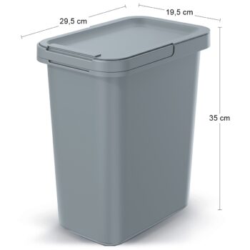 Odpadkový kôš na triedený odpad NKS12 od značky NABBI je ideálnym riešením pre každú domácnosť. S jeho objemom 12 litrov a rozmery 35 cm na výšku, 19,5 cm na šírku a 29,5 cm na hĺbku sa zmestí do akéhokoľvek interiéru. Jeho svetlosivá farba a moderný vzhľad ho robia atraktívnym doplnkom do vašej…