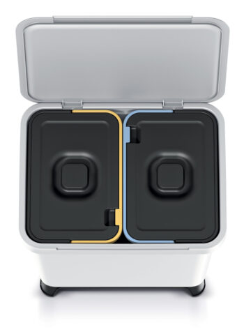 Odpadkový kôš na triedený odpad NKS30W2 20 l - popolavá je ideálnym riešením pre každú domácnosť. Tento moderný a praktický odpadkový kôš značky NABBI je vyrobený z kvalitného plastu, čo zaručuje jeho dlhú životnosť. S jeho objemom 20 litrov poskytuje dostatok priestoru pre vaše odpady.