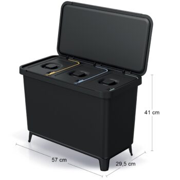 Odpadkový kôš na triedený odpad NKS45W3 je praktickým a štýlovým doplnkom do každej domácnosti. S objemom 30 litrov poskytuje dostatok priestoru pre odpad, pričom jeho moderný vzhľad pridáva interiéru šmrnc. Kôš je vyrobený z kvalitného plastu, ktorý je jednoduché udržiavať čistý - stačí ho…