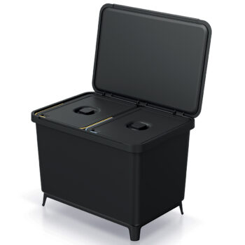 Odpadkový kôš na triedený odpad NKS60W2 je ideálnym riešením pre každú domácnosť, ktorá dbá na životné prostredie a chce prispieť k jeho ochrane. S objemom 46 litrov poskytuje dostatok priestoru pre triedenie odpadu. Vďaka svojmu modernému vzhľadu sa hodí do každého interiéru.